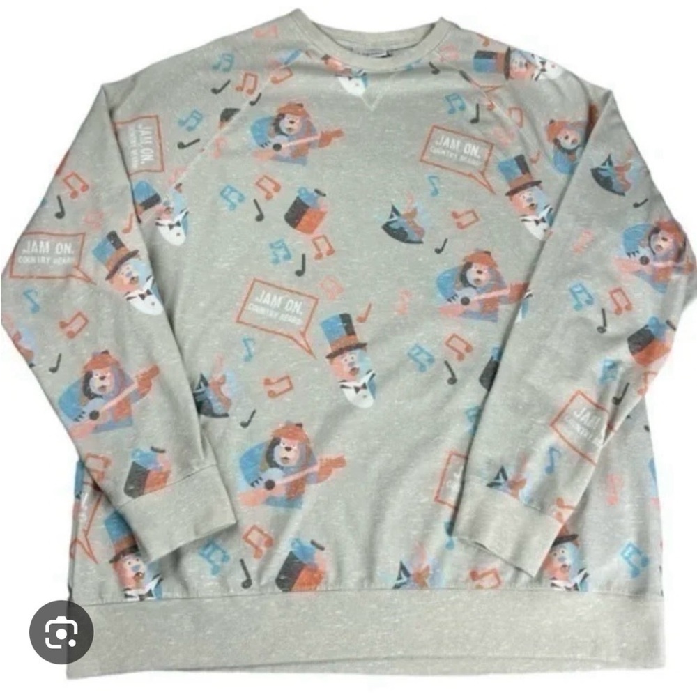 Disney Parks Jam On Country Bears Sweatshirt with Colorful Accents
